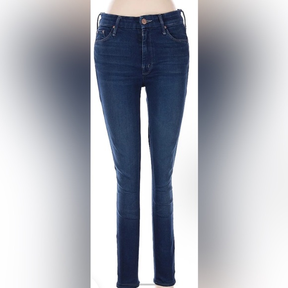 MOTHER Dark Blue Skinny Jeans - Picture 1 of 2